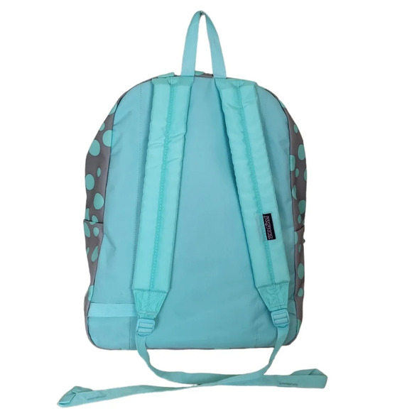 JanSport Superbreak Backpack Grey Rabbit Sylvia Dot - Picture 5 of 9